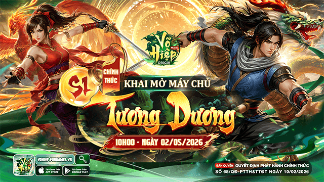 Võ Hiệp mở máy chủ S1 Tương Dương